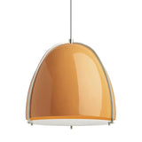 Tangerine/Satin Nickel Paravo Line-Voltage Pendant by Tech Lighting
