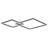 Fractal Asymmetric Ceiling Light by Page One, Color: Brushed Champagne-Page One, Satin Dark Gray-Page One, Size: Small, Large, | Casa Di Luce Lighting