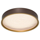 Deep Taupe-Small Pan Round Flushmount by Page One