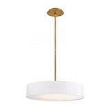 Manhattan dweLED Pendant by W.A.C. Lighting, Finish: Brass Aged, Nickel Brushed, Black, Size: 14 Inch, 20 Inch, 26 Inch, | Casa Di Luce Lighting