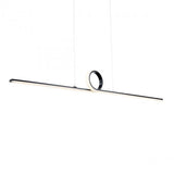 Loophole dweLED Pendant by W.A.C. Lighting, Finish: Aluminum Brushed, Black, , | Casa Di Luce Lighting