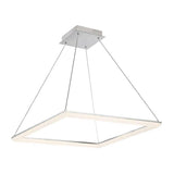 Frame dweLED Pendant by W.A.C. Lighting, Finish: Aluminum Brushed, Black, Size: 28 Inch, 58 Inch, | Casa Di Luce Lighting