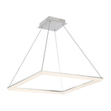 Frame dweLED Pendant by W.A.C. Lighting, Finish: Aluminum Brushed, Black, Size: 28 Inch, 58 Inch, | Casa Di Luce Lighting