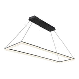 Frame dweLED Pendant by W.A.C. Lighting, Finish: Aluminum Brushed, Black, Size: 28 Inch, 58 Inch, | Casa Di Luce Lighting