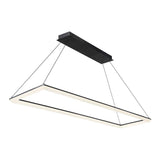 Frame dweLED Pendant by W.A.C. Lighting, Finish: Aluminum Brushed, Black, Size: 28 Inch, 58 Inch, | Casa Di Luce Lighting