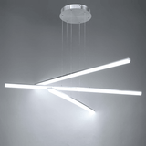 Brushed Aluminum Stack dweLED Multi-Light Pendant by WAC Lighting