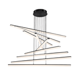 Black Stack dweLED Multi-Light Pendant by WAC Lighting