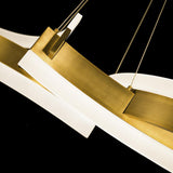 Arcs Chandelier by Modern Forms, Finish: Black, Brass Aged, , | Casa Di Luce Lighting
