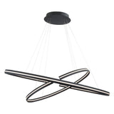Orbit LED Pendant by W.A.C. Lighting, Finish: Black, Nickel Satin, Size: 32 Inch, 48 Inch, | Casa Di Luce Lighting
