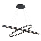 Orbit LED Pendant by W.A.C. Lighting, Finish: Black, Nickel Satin, Size: 32 Inch, 48 Inch, | Casa Di Luce Lighting