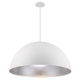 Silver Leaf/White Yolo Pendant by Modern Forms