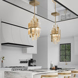 Titanium Gold Rowland Pendant by Alora