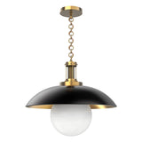 Black/Gold Oviatt Pendant by Alora