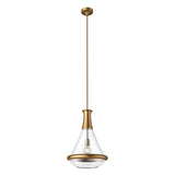 Marcel Pendant by Alora, Finish: Vintage Brass, , | Casa Di Luce Lighting