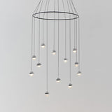 Dora 12 LED Multipoint Pendant Light by Seed Design, Finish: Chrome, Ring Option: Without Ring, | Casa Di Luce Lighting