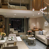 Dora 12 LED Multipoint Pendant Light by Seed Design, Finish: Chrome, Copper, Matt Black, Brass, Ring Option: Without Ring, With Ring, | Casa Di Luce Lighting