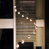 Dora 12 LED Multipoint Pendant Light by Seed Design, Finish: Chrome, Copper, Matt Black, Brass, Ring Option: Without Ring, With Ring, | Casa Di Luce Lighting