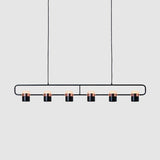 Ling 6 Linear Suspension by Seed Design, Finish: Black/Copper, , | Casa Di Luce Lighting