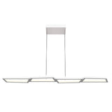 PDL44 Geometric Linear Pendant - White