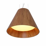 Conico Pendant by Accord, Color: Matte Black, Imbuia-Accord, White, Louro Frejo-Accord, Teak-Accord, Cappuccino-Accord, American Walnut-Accord, Gloss Black-Accord, Iredescent White-Accord, Light Pink-Accord, Gold, Teal-Accord, Olive Green, Ferrari Red-Accord, Copper, Bronze, Maple-Accord, Pale Gold-Accord, Lead Grey-Accord, Satin Blue-Accord, Light Option: E26, LED, Size: Small, Large | Casa Di Luce Lighting