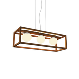 Cubic Linear Pendant Light - Louro Freijó