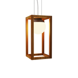 Cubic Pendant Light - Teak