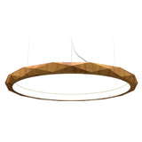 Facetado 1354 Pendant Light by Accord, Color: Teak, Size: Small, Medium, Large, | Casa Di Luce Lighting