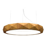 Facetado 1357 Pendant Light by Accord, Color: Teak-Accord, Size: Large, | Casa Di Luce Lighting