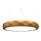 Facetado 1357 Pendant Light by Accord, Color: Teak-Accord, Size: Small, | Casa Di Luce Lighting