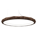 Facetado 1354 Pendant Light by Accord, Color: American Walnut, Size: Small, Medium, Large, | Casa Di Luce Lighting