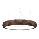 Facetado 1357 Pendant Light by Accord, Color: American Walnut-Accord, Size: Medium, | Casa Di Luce Lighting