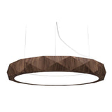 Facetado 1357 Pendant Light by Accord, Color: American Walnut-Accord, Size: Small, | Casa Di Luce Lighting