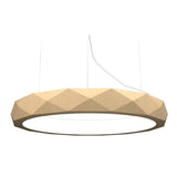 Facetado 1357 Pendant Light by Accord, Color: Maple-Accord, Size: Large, | Casa Di Luce Lighting
