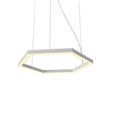 Frame Hexagon Pendant - White