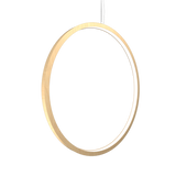 Frame Vertical Circle Pendant - Maple