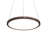 Naia Pendant Light - American Walnut, Size: Small, Medium, ,| Casa Di Luce Lighting