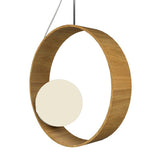 Sfera Pendant Light By Accord, Color: Louro Freijo, ,| Casa Di Luce Lighting