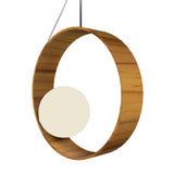 Sfera Pendant Light By Accord, Color: Teak, ,| Casa Di Luce Lighting