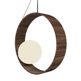 Sfera Pendant Light By Accord, Color: American Walnut, ,| Casa Di Luce Lighting