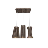Stecche Di Legno 3 Light Suspension by Accord Iluminacao