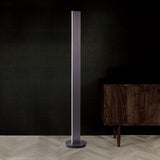 Deep Taupe Prometheus Floor Lamp in Living Room