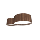 American Walnut Organico Ceiling Light by Accord, ,| Casa Di Luce Lighting