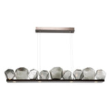 Gem Linear Chandelier by Hammerton, Color: Bronze, Finish: Heritage Brass, Size: Medium | Casa Di Luce Lighting