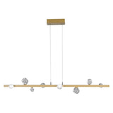 Gilded Brass Stella Linear Suspension by Hammerton Studio