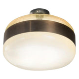 Futura Ceiling Light by Vistosi, Color: Amber/Antique Brass - Vistosi, White/Black - Vistosi, Smokey/Brown - Vistosi, Crystal/Copper - Vistosi, Finish: Black, Copper, | Casa Di Luce Lighting