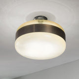 Futura Ceiling Light by Vistosi, Color: Amber/Antique Brass - Vistosi, White/Black - Vistosi, Smokey/Brown - Vistosi, Crystal/Copper - Vistosi, Finish: Black, Copper, | Casa Di Luce Lighting