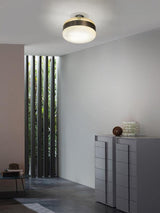 Futura Ceiling Light by Vistosi, Color: Amber/Antique Brass - Vistosi, White/Black - Vistosi, Smokey/Brown - Vistosi, Crystal/Copper - Vistosi, Finish: Black, Copper, | Casa Di Luce Lighting