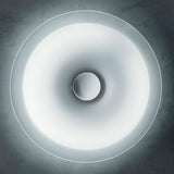 Large Chrome Planet Ceiling Light by Leucos