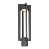 Chamber Outdoor Post Lantern by W.A.C. Lighting, Finish: Black, Bronze, , | Casa Di Luce Lighting