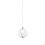 Small Poc Pendant Light by Vistosi, Color: White/Crystal, ,| Casa Di Luce Lighting